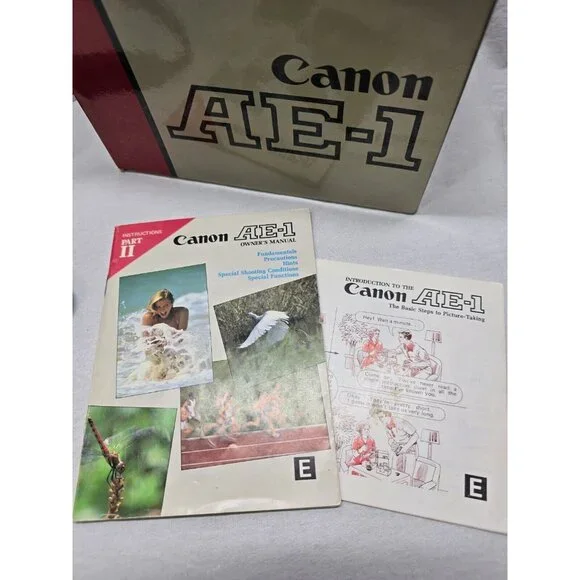 Canon AE-1 35mm Film Camera Canon 50mm Lens- NOT TESTED- With Box- READ - Picture 2 of 16